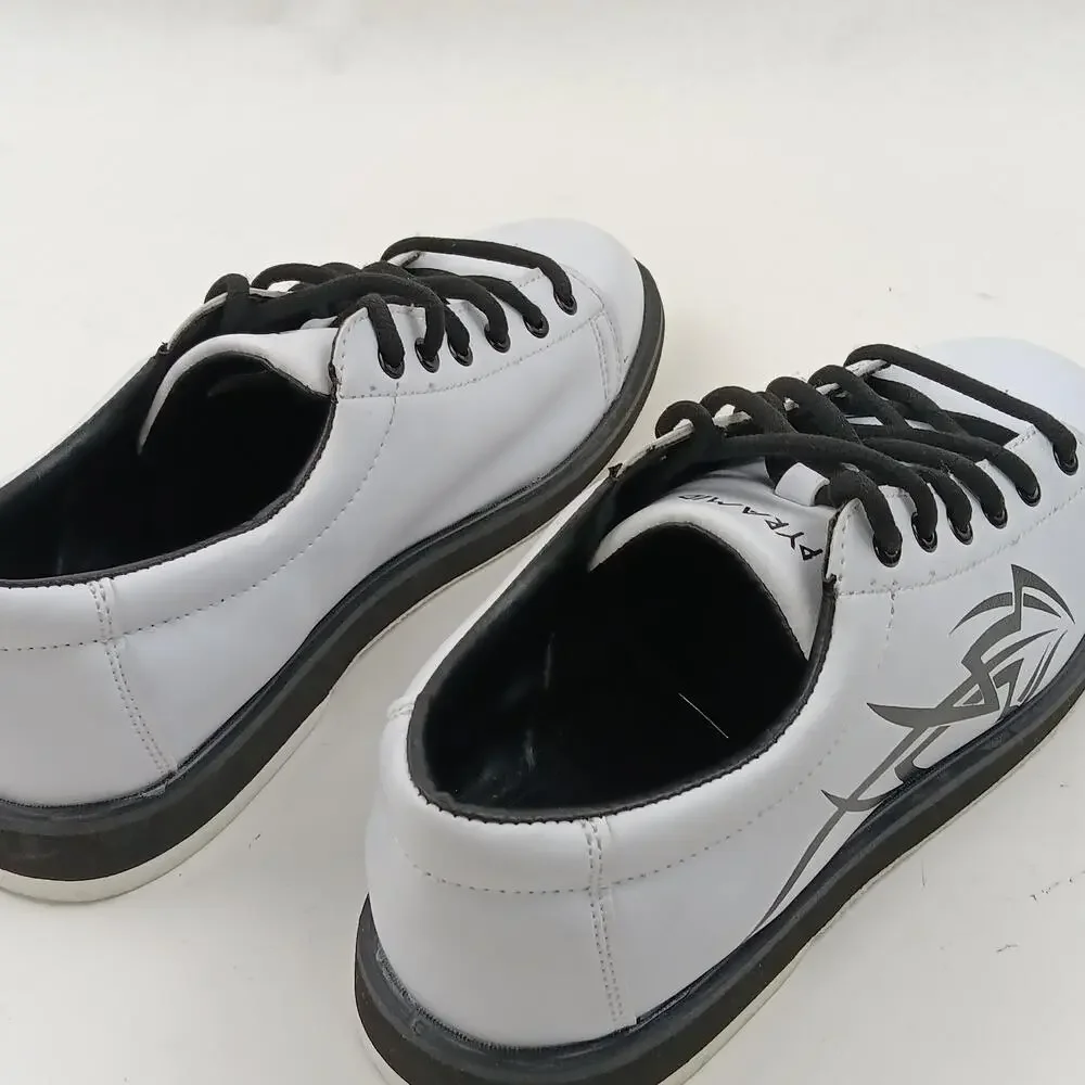 Pyramid Action Tribal Shoes Mens Size 10.5 White Bowling Sneakers Low Top